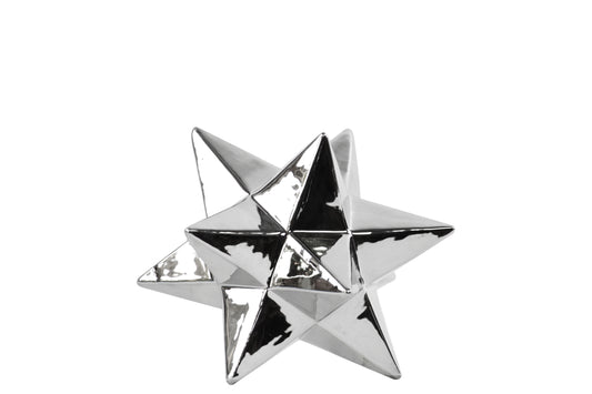 Ceramic Sculpture Polished Chrome Finish