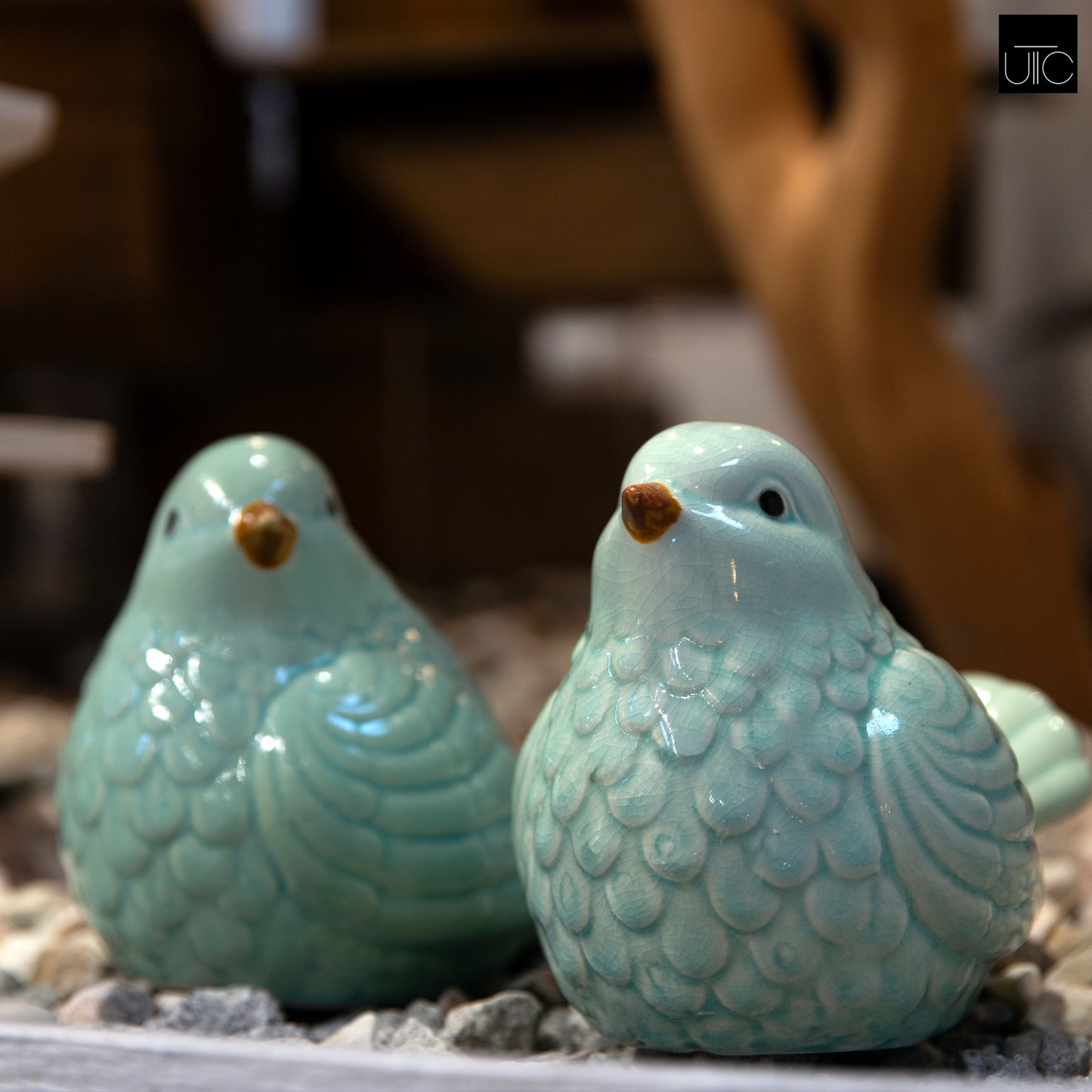 Elric Ceramic Bird Figurines (Set of 2)
