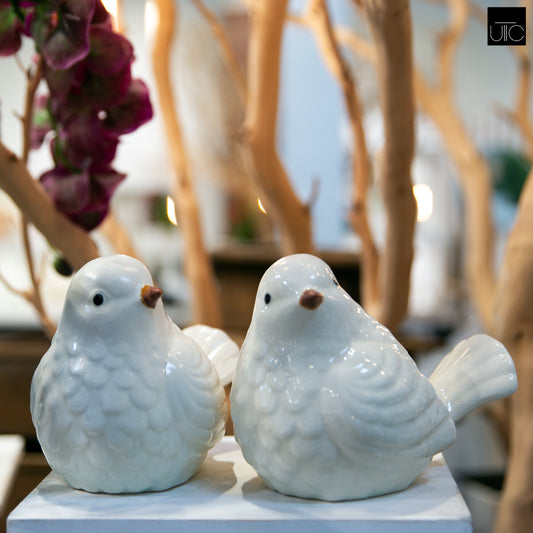 Elric Ceramic Bird Figurines (Set of 2)