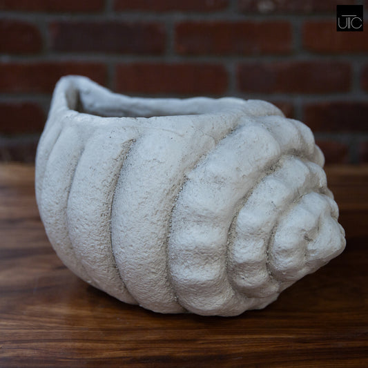 Mira Fiberglass Conch Planter