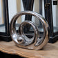 Ceramic Sculpture Polished Chrome Finish Silver 7"H