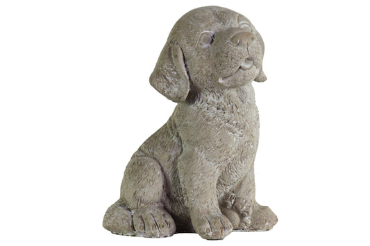 Cement Figurine Concrete Finish Gray-9"H -15