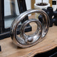 Ceramic Sculpture Polished Chrome Finish Silver 7"H