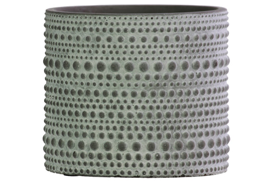 Terracotta  Round Pot Washed Finish Gray-5"H -309