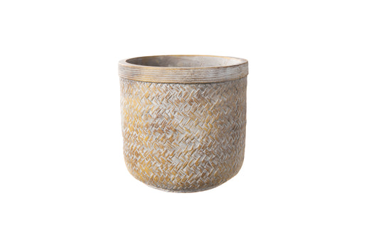 Terracotta Round Pot Washed Finish-6.25"H