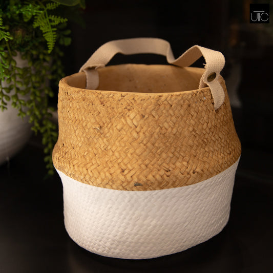 Brennan Round Terracotta Pot with Handle