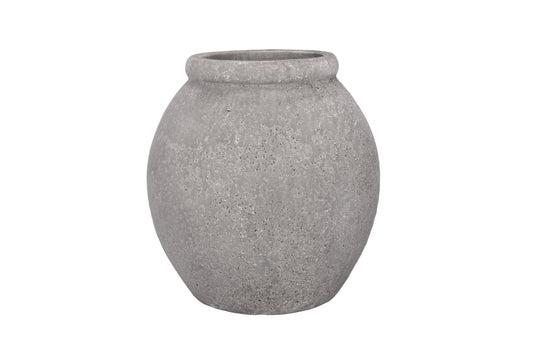 Terracotta Pot Grey-13.50"H