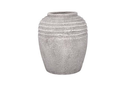 Terracotta Pot Grey-14.25"H