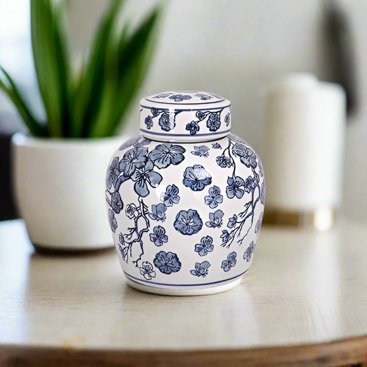 Ellery Ceramic Chinoiserie Ginger Jar